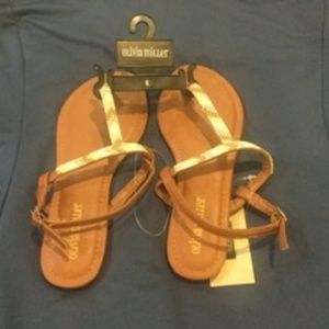 Olivia Miller Fashion Multi Color Thong Flat Summe